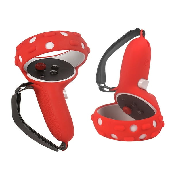 VR Controller Full Protection Touch Controller Grip Cover Compatible with Oculus Quest 2 Black Protective Ring Cover Silicone Handle Grip Cover 1Pair VR Controller Full Protection Touch Controller Grip Cover Compatible with Oculus Quest 2 Black Protective Ring Cover Silicone Handle Grip Cover 1Pair